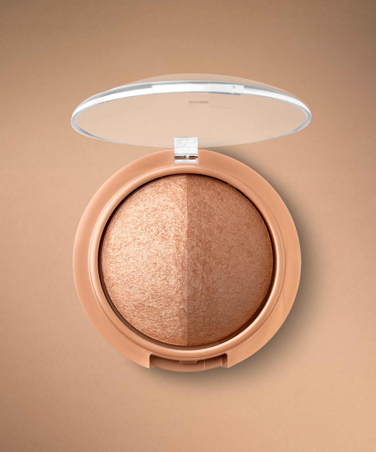 Duo Blush Tant-Tastic Dois tons versáteis com partículas de brilho douradas que transformam qualquer look cinzento num verão iluminado.