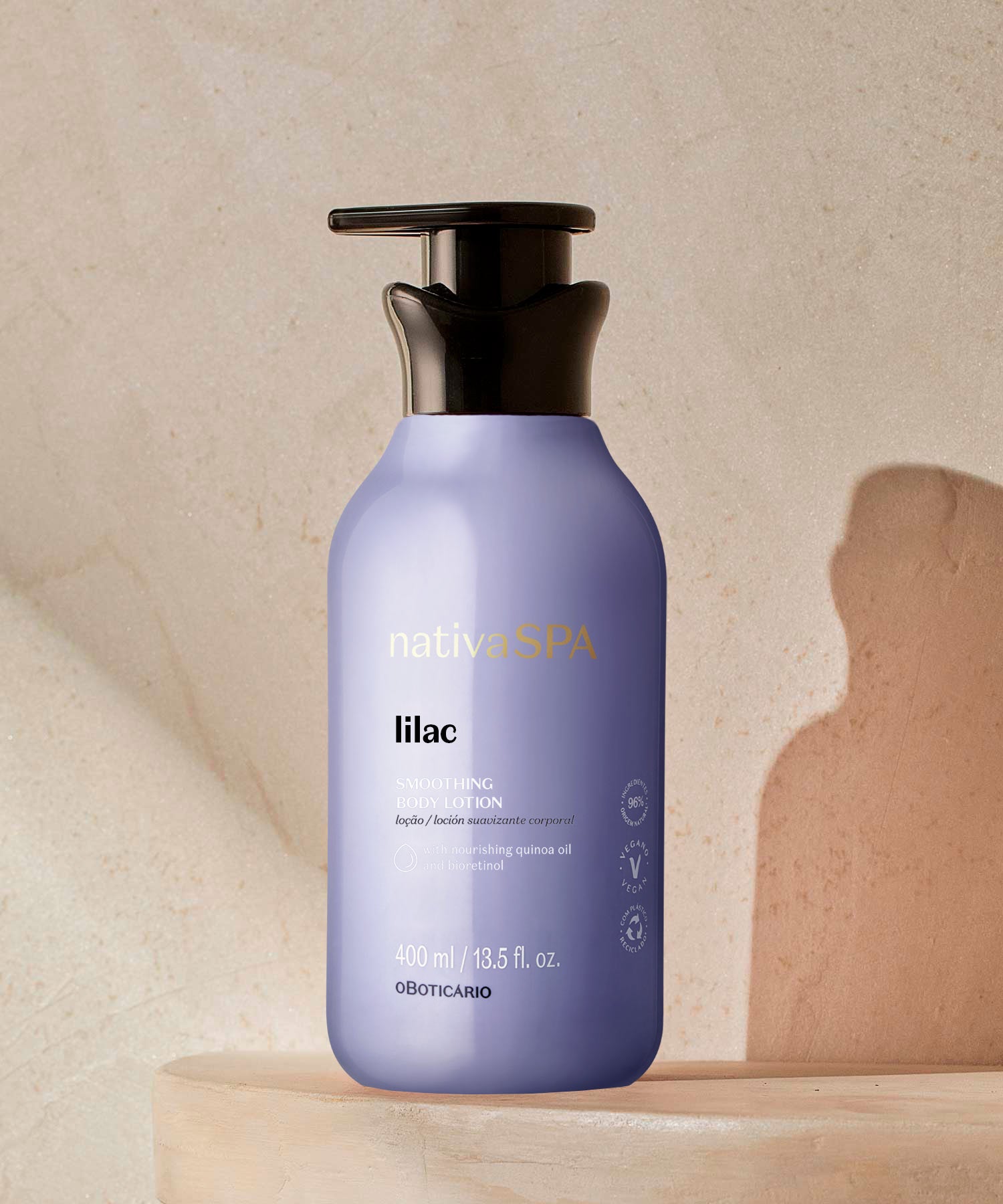 LilacA delicadeza de uma fragrância floral com uma combinação exclusiva de Bioretinol e Óleo de Quinoa. Um momento que é só teu, com a máxima potência do cuidado. 