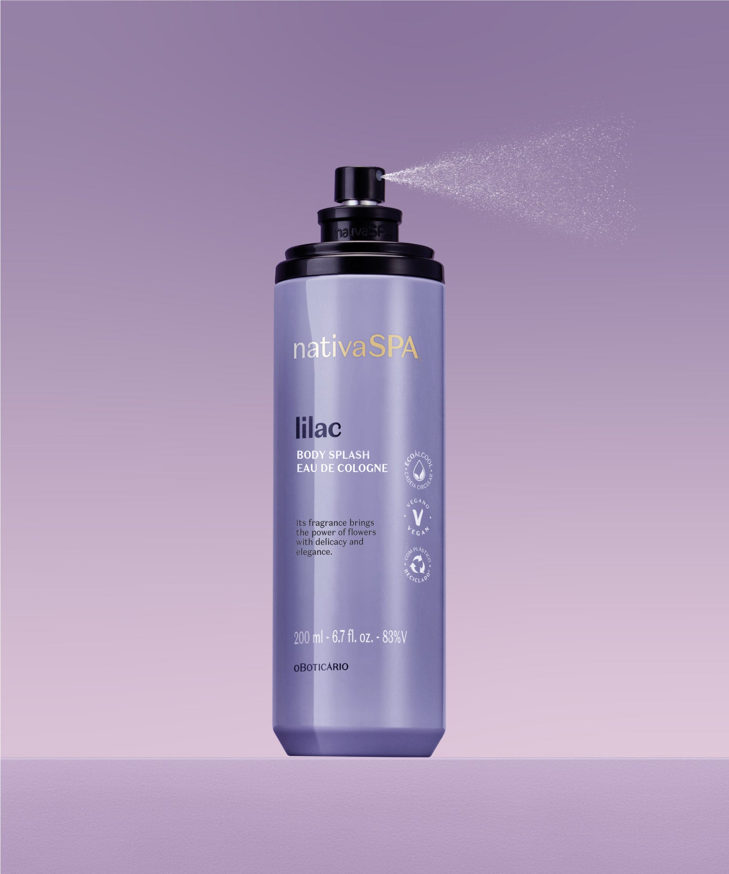 Body SplashUma explosão de perfume que te transporta para o universo dos jardins lilac.