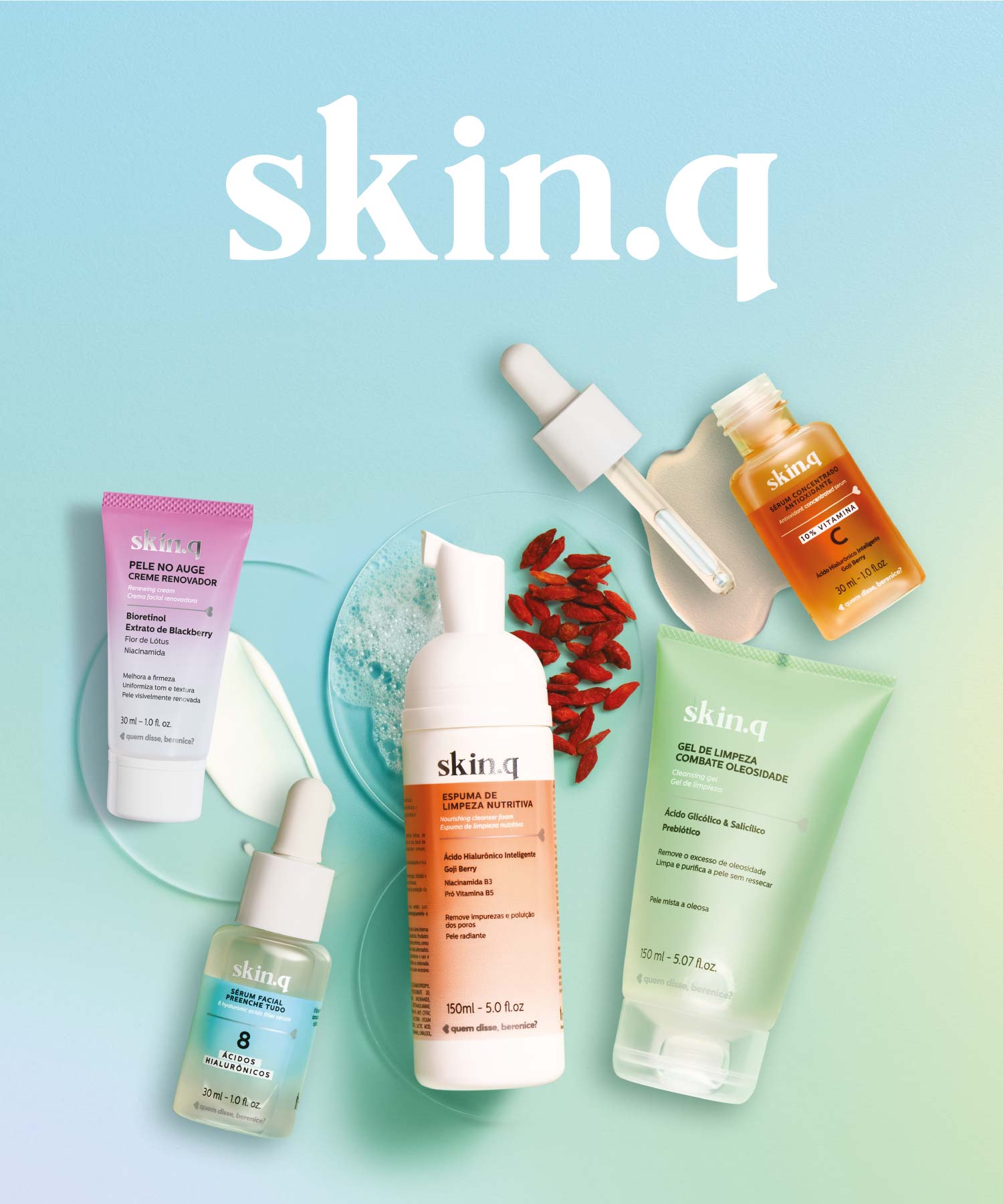 SKIN.Q A marca de skincare descomplicada com produtos que garantem a hidratação, firmeza, preenchimento e muito mais.