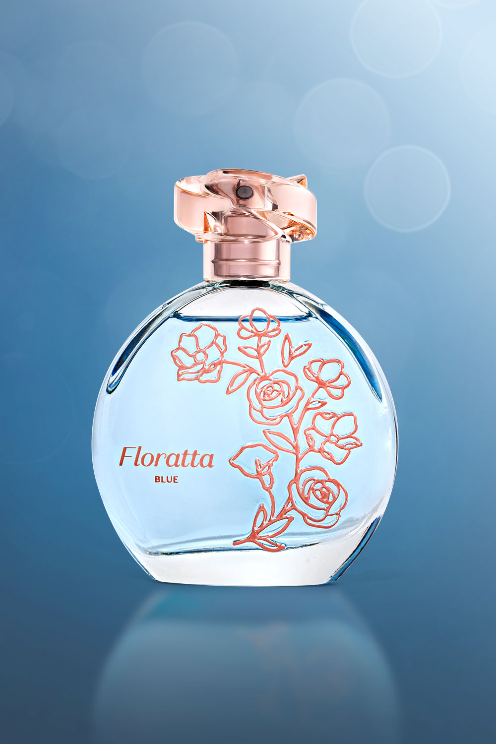 Floratta Blue Uma fragrância com uma combinação pura e apaixonante, como um lindo bouquet de flores. Com notas florais e a base de Musk, inspira felicidade, amor e positividade.