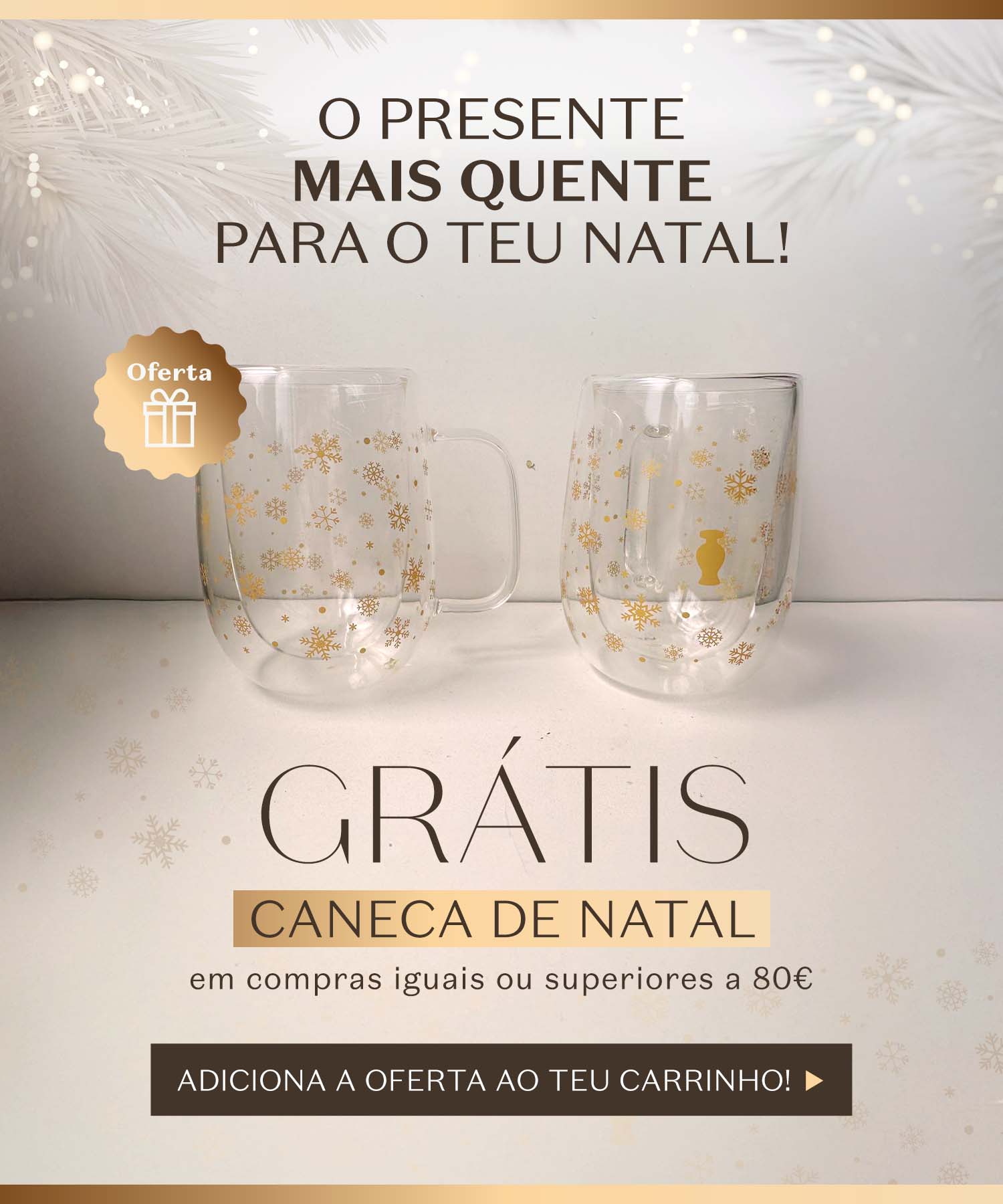 Oferta em compras iguais ou superiores a 80€