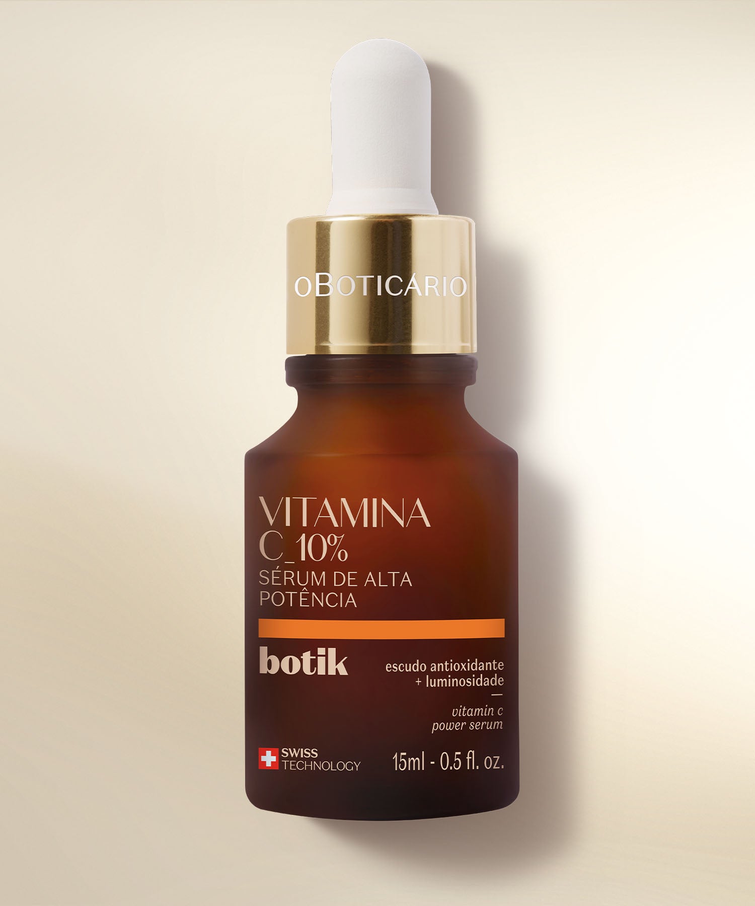 Botik Vitamina C 10% Sérum de Alta Potência, 15mlEm 4 semanas: potencia a luminosidade natural da pele e reduz a aparência dos sinais de cansaço