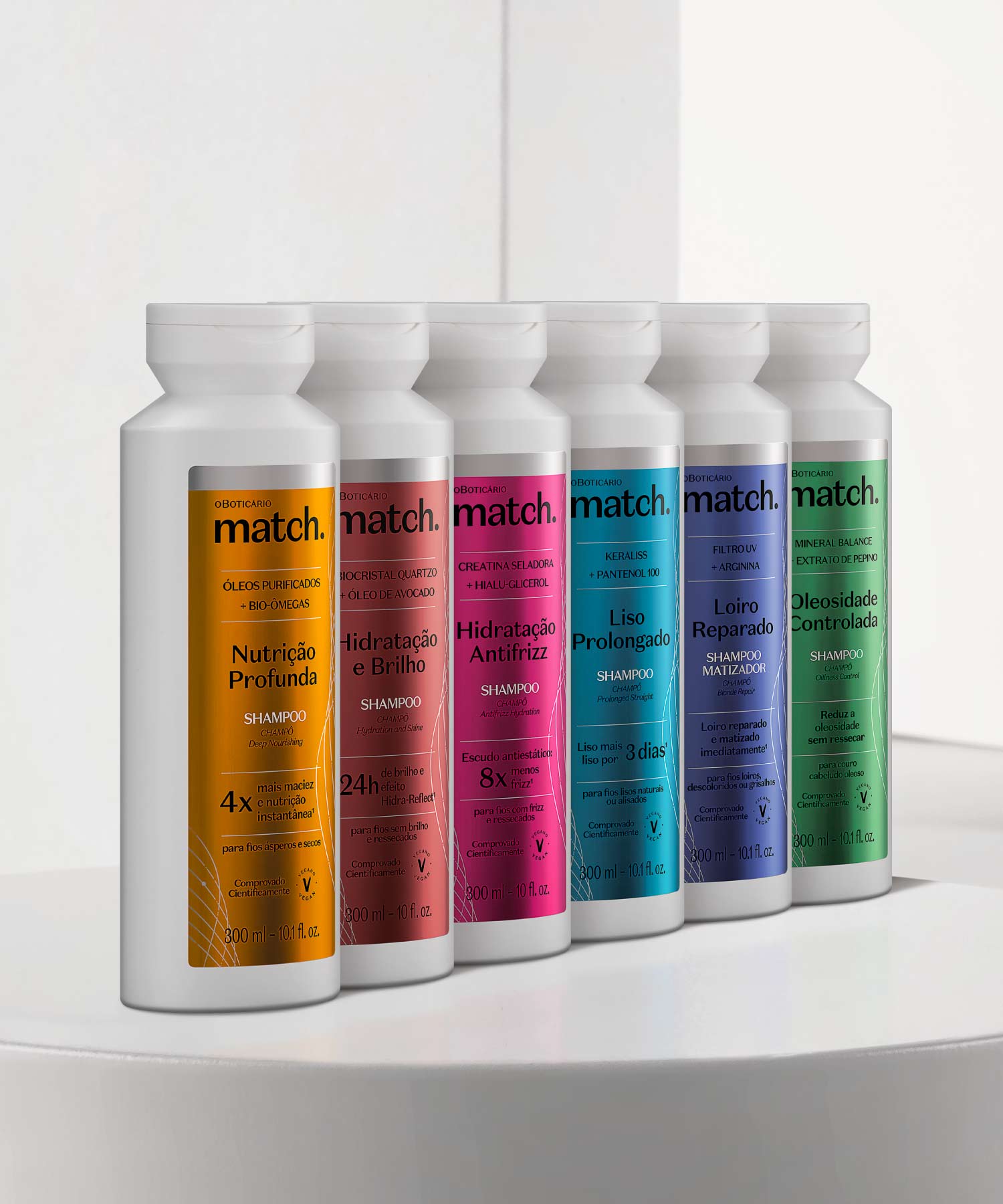 NUTRIÇÃOMuitas vezes, a oleosidade acumula na raiz, mas não chega ao comprimento, resultando num cabelo opaco e sem vida. A nutrição repõe a oleosidade natural que o cabelo precisa para ficar brilhante e diminuir o frizz. 