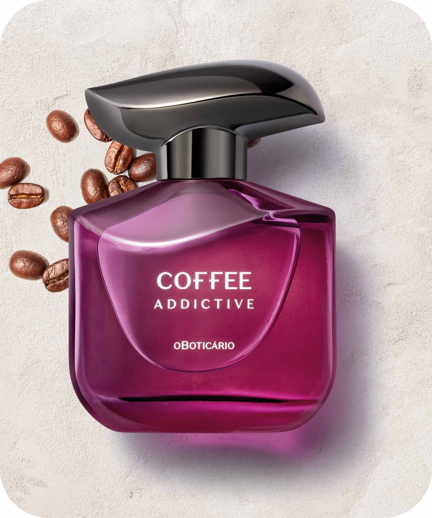 Coffee Women AddictiveA cremosidade da Baunilha e do Sândalo, além de notas gourmands de Cacau e Café. A riqueza olfativa dos grãos mais nobres traduzida numa fragrância irresistível. 
