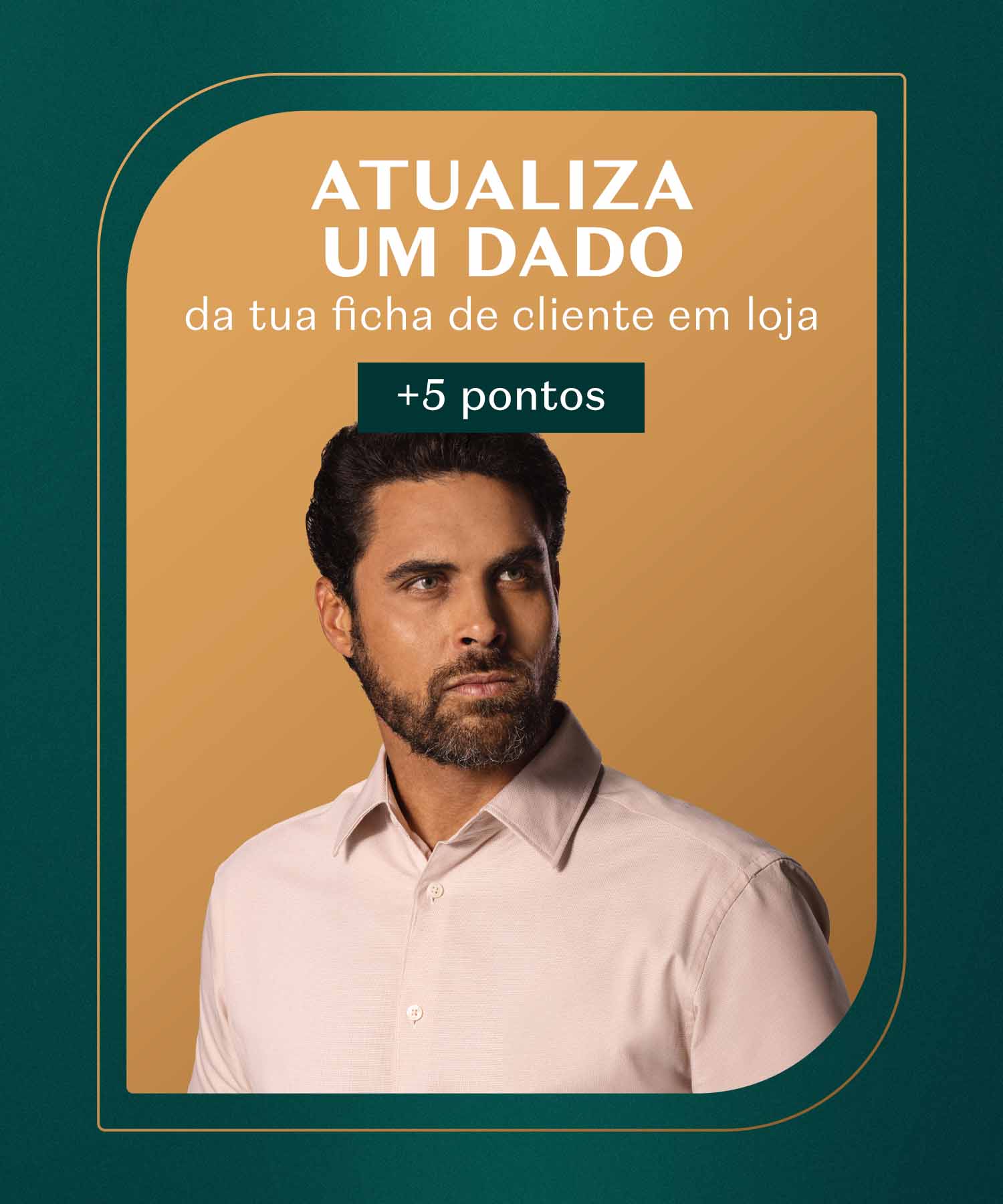 Emissão de pontos limitada a 1 vez por ano (18/08/2026 a 18/08/2027). Válido apenas para atualizações de fichas de cliente feitas no PDV Saldo com validade de 4 mesesVálido para atualização de nome (sem NIF preenchido), e-mail e data de nascimento 