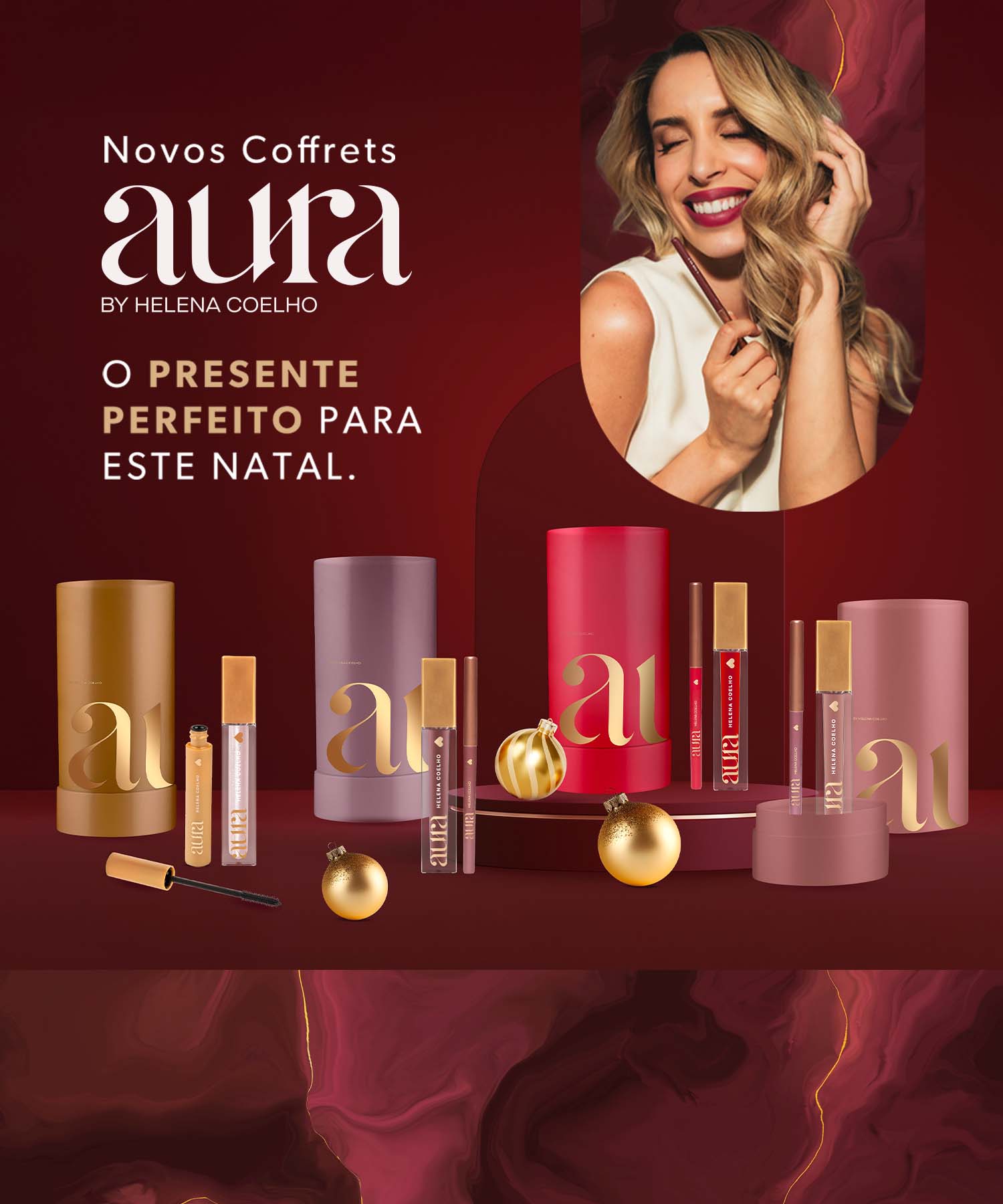 Kits e Coffrets Aura com descontos imperdíveis