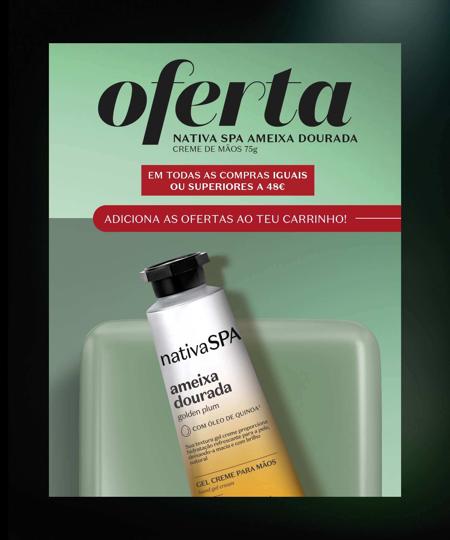 Oferta em compras iguais ou superiores a 48€