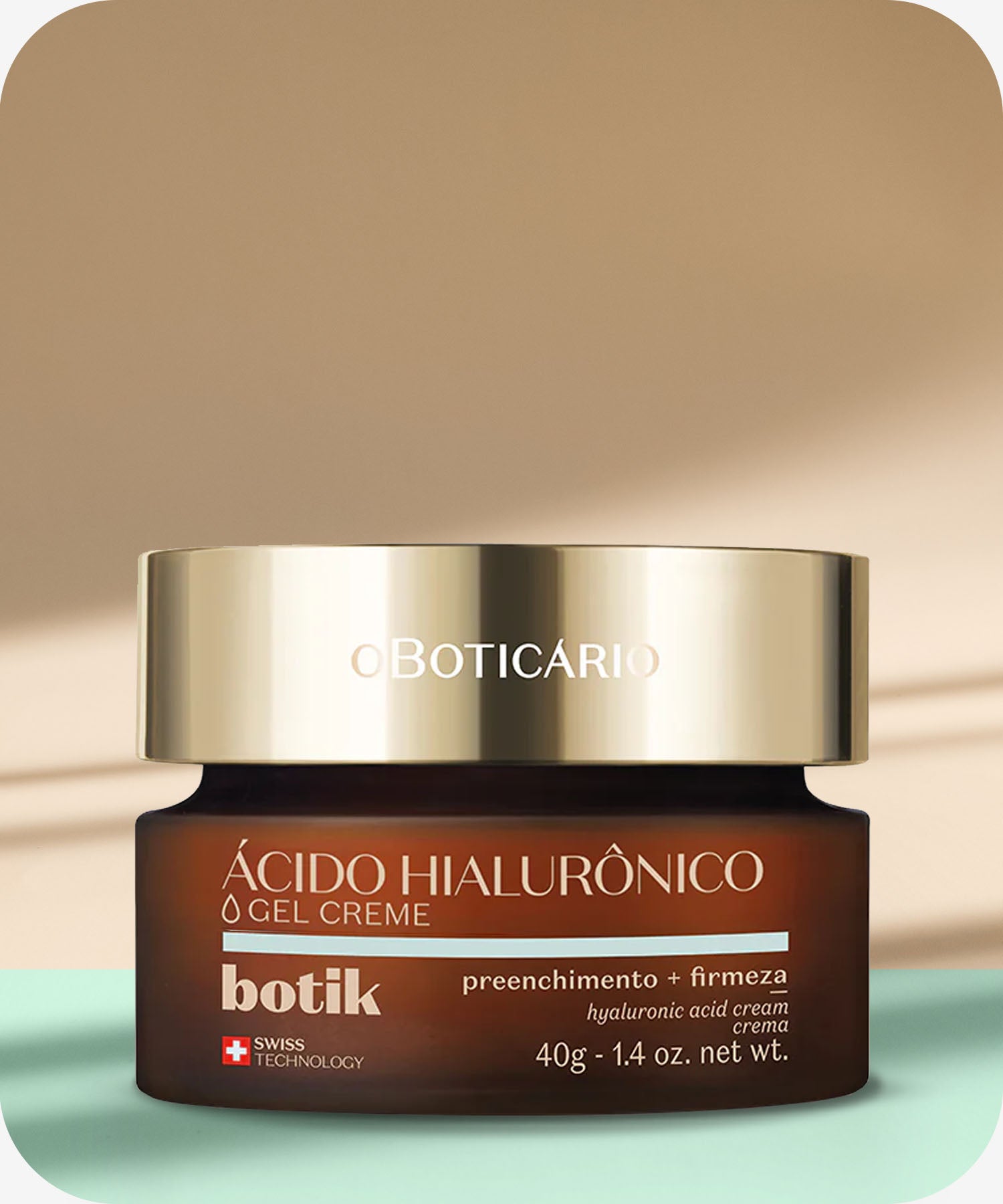 Gel Creme Facial Ácido HialurónicoTextura refrescante, indicado para quem prefere texturas mais leves ou possui pele mista ou oleosa. Promove hidratação profunda e pele mais firme.