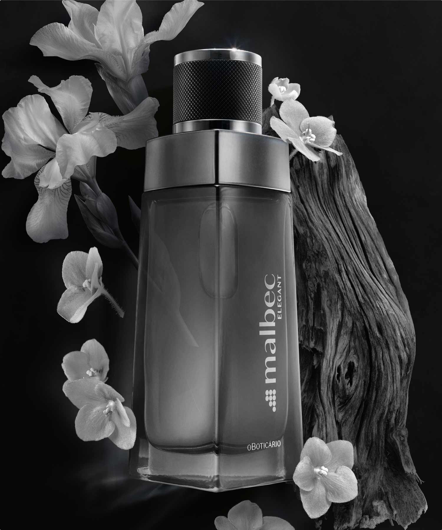 Malbec ElegantMalbec revela, através da inteligência artificial, a seleção das notas florais mais masculinas da perfumaria, que aliadas a uma valiosa estrutura amadeirada do ébano negro, criam um sofisticado e exclusivo acorde amadeirado floral. Inspira elegância e sedução com Malbec Elegant.