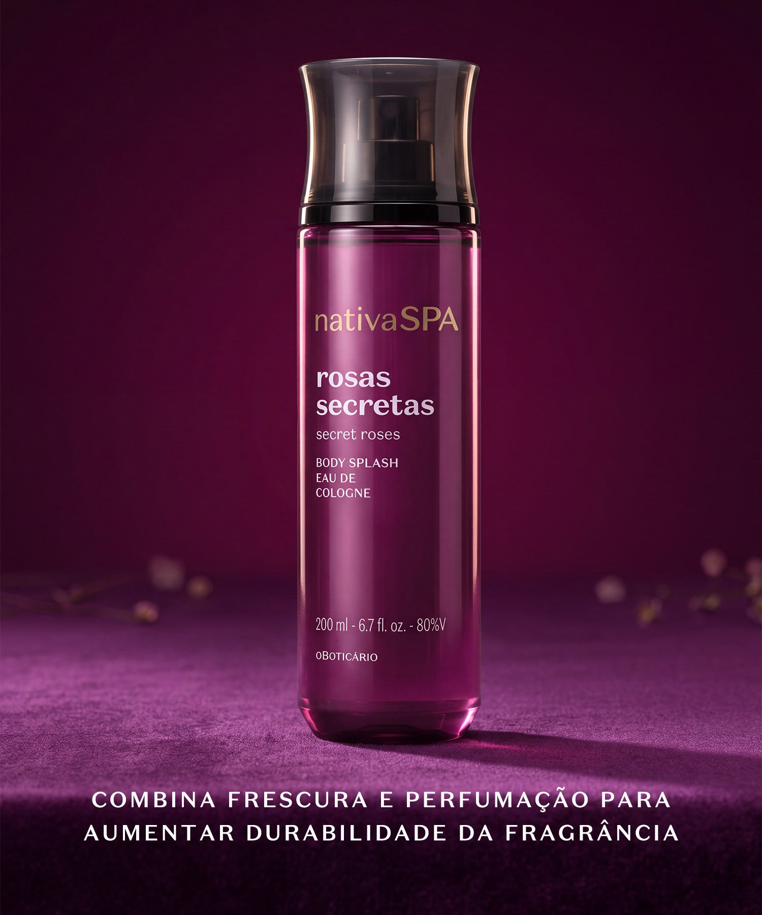 Body SplashCombina frescura e perfumação para aumentar durabilidade da fragrância