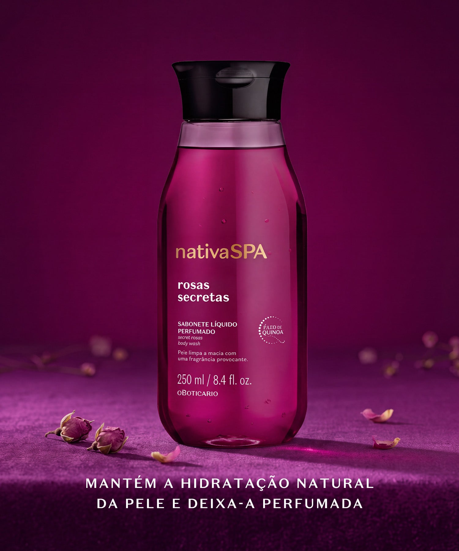 Sabonete LíquidoMantém a hidratação natural da pele e deixa-a perfumada